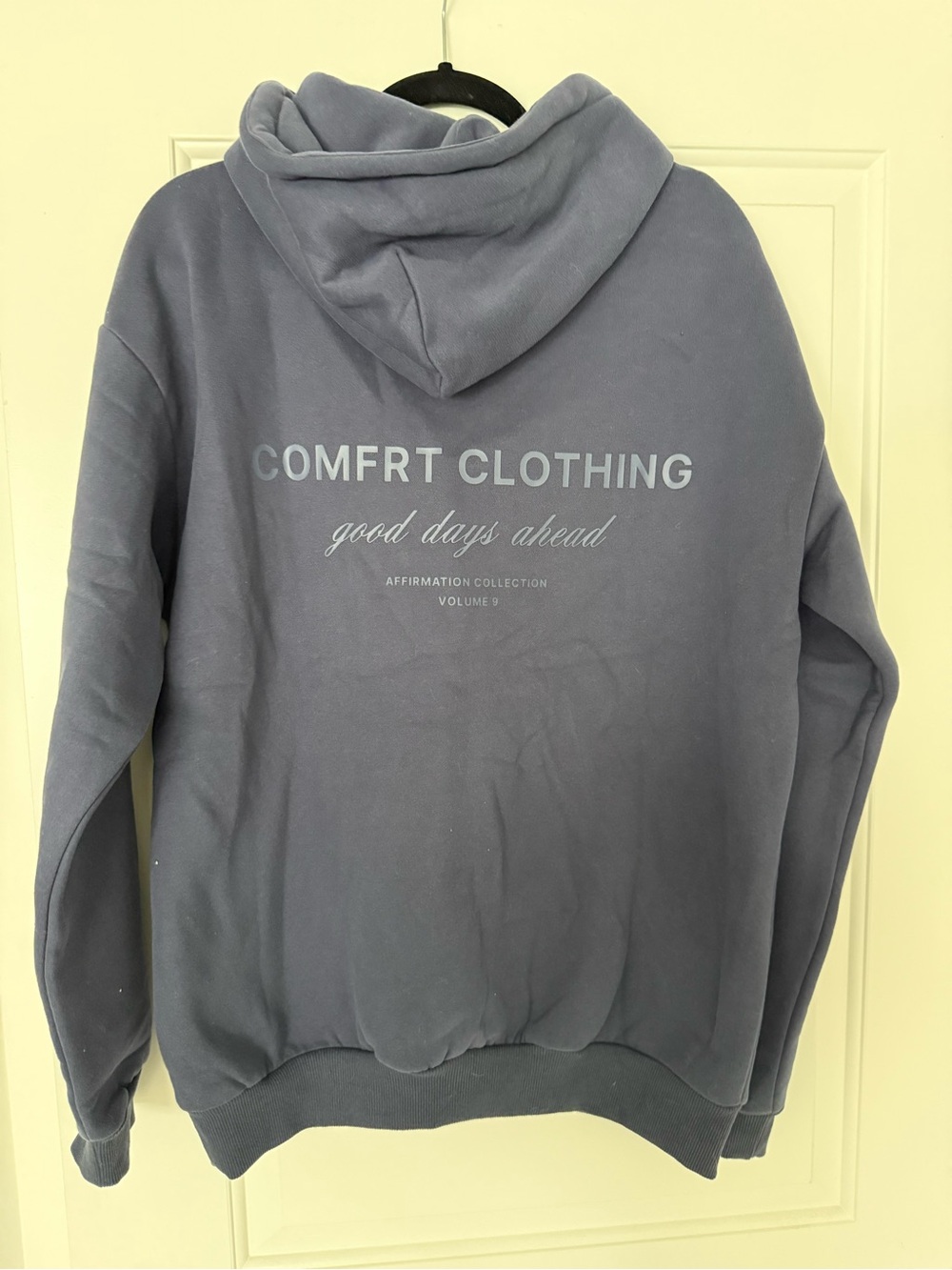 Navy Blue Pullover Hoodie - Affirmation Collection - Picture 4 of 4